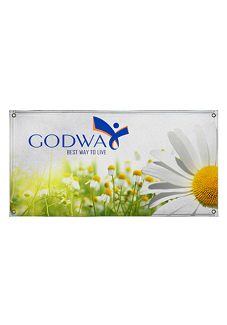 8W x 4H ft. Vinyl Single-Sided Banners