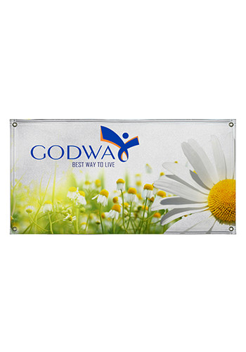 8W x 4H ft. Vinyl Single-Sided Banners