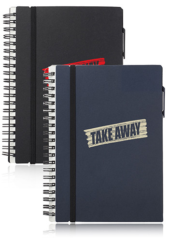 Spiral Notebooks with Elastic Closure