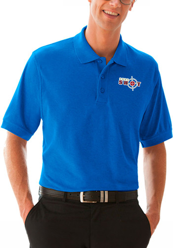 Men's Soft-Blend Double-Tuck Polo Shirts