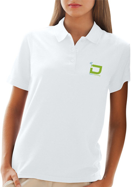 Women's Soft-Blend Double-Tuck Pique Polos