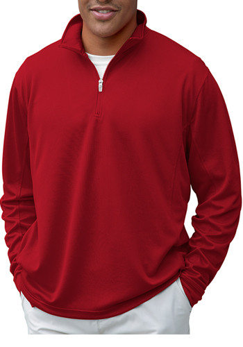 Vanspotr Men's 1/4-Zip Mesh Tech Pullovers