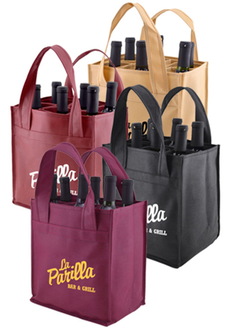 Polypropylene Verstile 6 Bottles Wine Bags