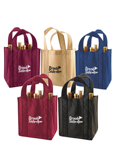 Polypropylene 6 Bottle Wine Totes