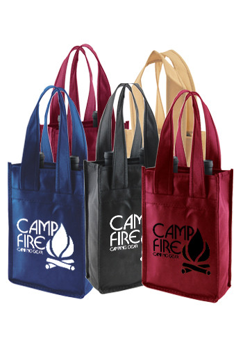 Polypropylene 2 Bottle Wine Totes