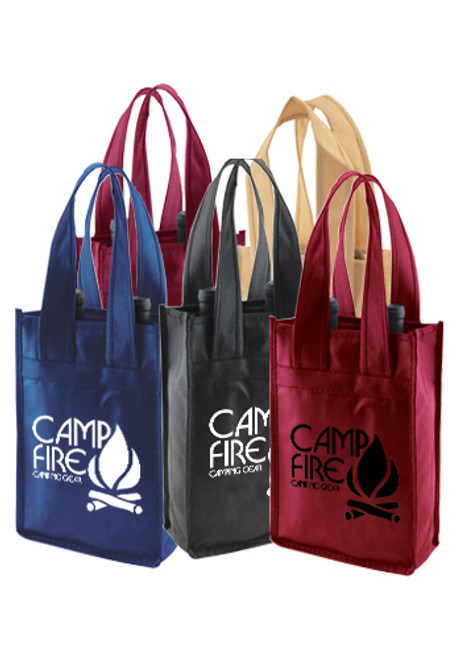 Polypropylene 2 Bottle Wine Totes
