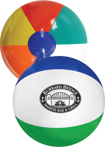 16 in. Multi- Colored Beach Balls