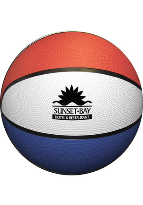 Red White Blue Rubber Basketballs