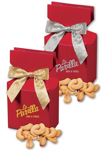 Extra Fancy Jumbo Cashews in Red Gift Box