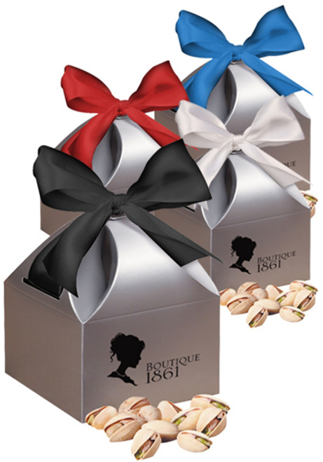 Jumbo California Pistachios in Silver Gift Box
