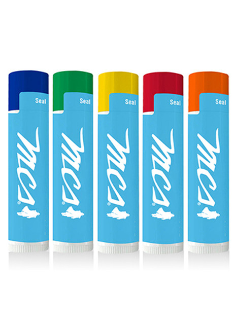 SPF 15 White Tube with Colored Cap Lip Balms