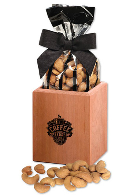 Hardwood Pen and Pencil Cups with Extra Fancy Jumbo Cashews