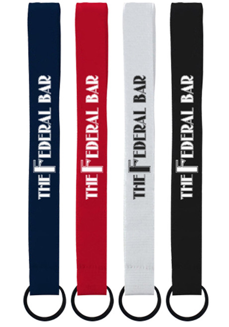 0.75 inch Polyester Wrist Retainer Keychains with Metal Split-Ring 0.75 inch Polyester Wrist Retainer Keychains with Metal Split-Ring