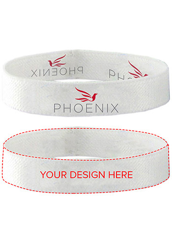 .50 in. Dye-Sublimated Stretchy Elastic Polyester Wristbands
