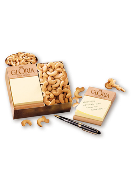 Beech Post-it Note Holders with Extra Fancy Jumbo Cashews Beech Post-it Note Holders with Extra Fancy Jumbo Cashews