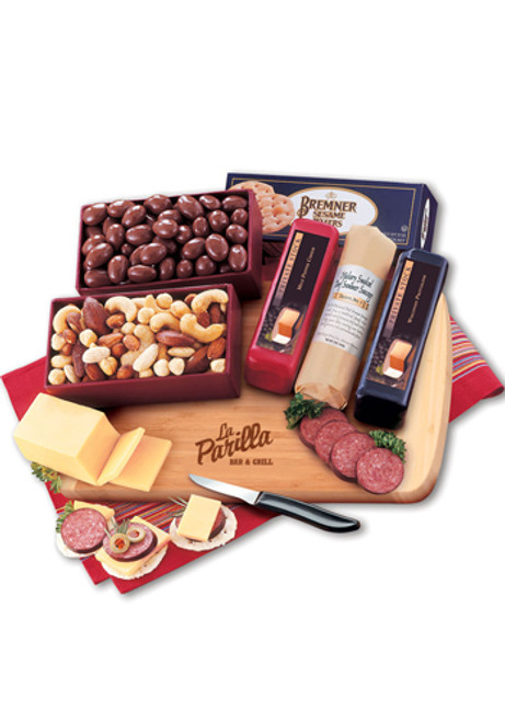 Shelf-Stable Starter with Bamboo Cutting Board Cheese Packages