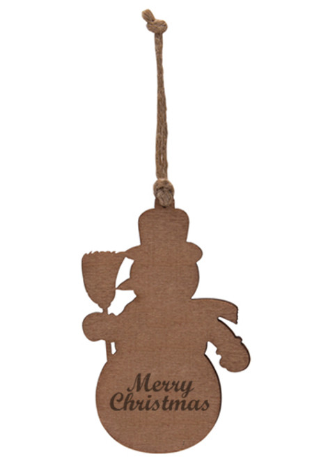 Snowman Wood Ornaments