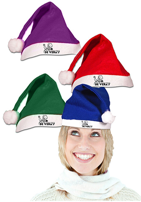 13 inch Felt Santa Hats in Variety of Colors