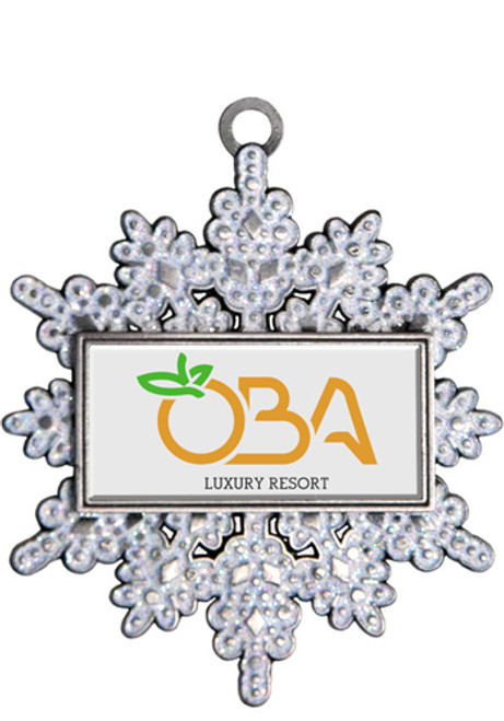 Silver Sflake Holiday Ornaments