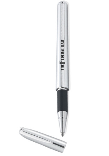 Silver Rollerball Pens with Cap