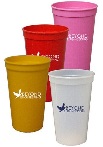 22 oz. Smooth Colored Stadium Cups