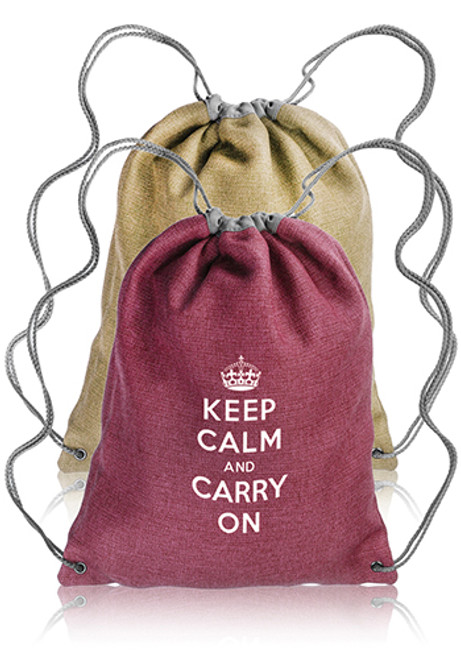 Cromwell Linen Drawstring Backpacks