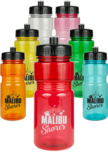 20 oz. Translucent Recreation Bottles with Push Pull Lid
