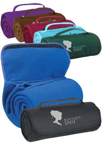 Roll-Up Polyester Fleece Blankets