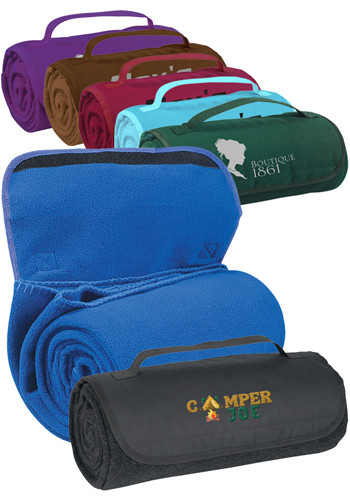 Roll-Up Polyester Fleece Blankets