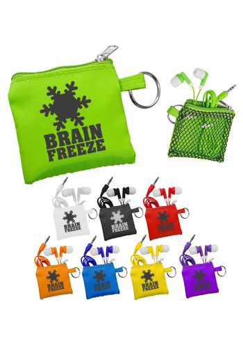 Sporty Pouch and Colorful Ear Buds