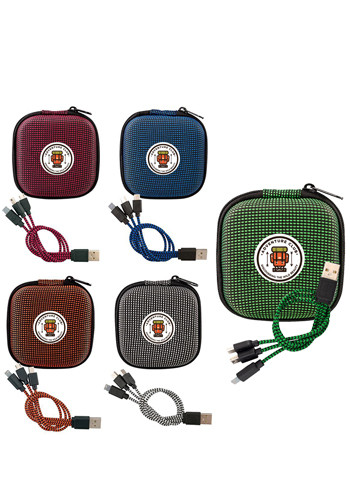 Textured 3-In-1 Charging Cable Set