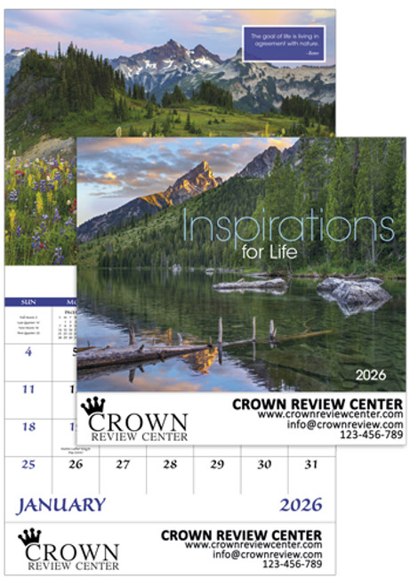 Inspirations for Life - Stapled Calendars
