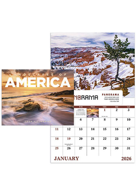 Landscapes of America - Window Calendars Landscapes of America - Window Calendars