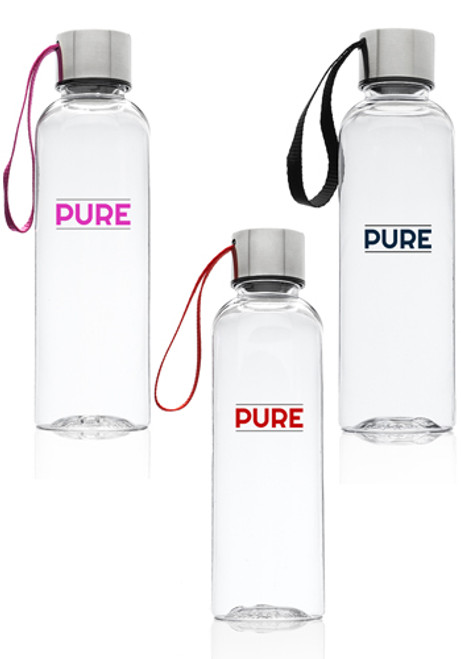 17 oz. Genie Plastic Water Bottles with Strap