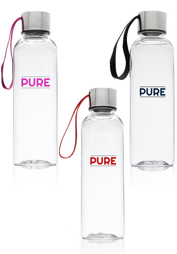 17 oz. Genie Plastic Water Bottles with Strap