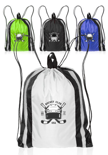 Large Reflector Drawstring Backpacks