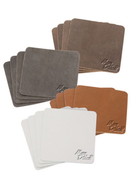 Traverse Leather Tanner Coaster Sets Traverse Leather Tanner Coaster Sets