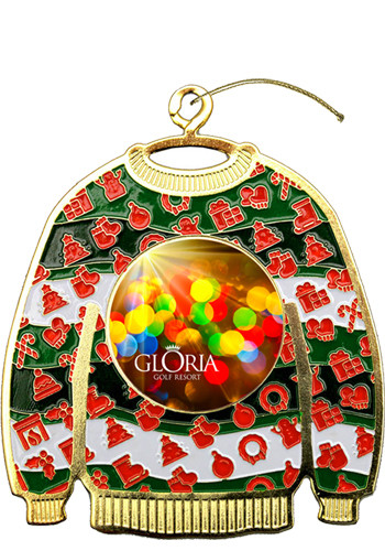Express Vibraprint Ugly Sweater Holiday Ornaments
