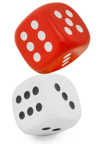 Custom Dice Shaped Stress Balls