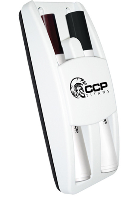 Dry Erase Gear Marker and Eraser Set with Black and Brown Markers