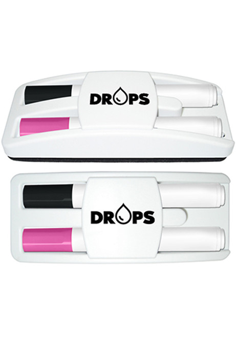 Dry Erase Gear Dry Erase Marker and Eraser Set in Black and Pink