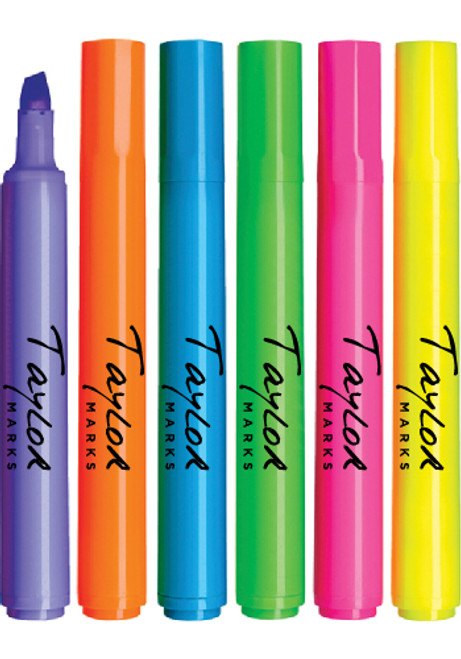 Brite Broad Tip Solid Barrel Highlighters - USA Made