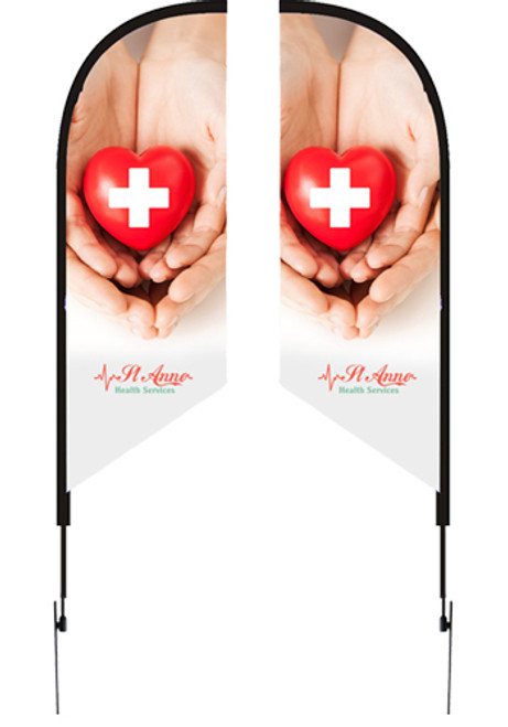 12 Ft Flag Kit with Double Sided Imprint