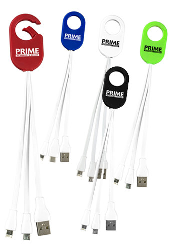 Weber 3-in-1 Charging Cables with Carabiner Clip