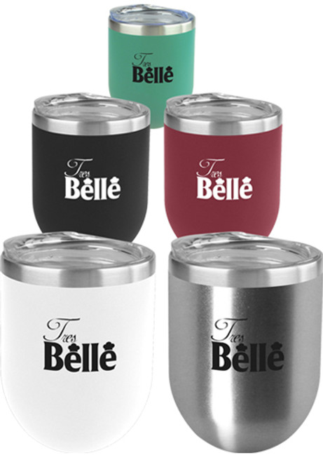 12 oz. Stainless Steel Sipper Wine Glasses