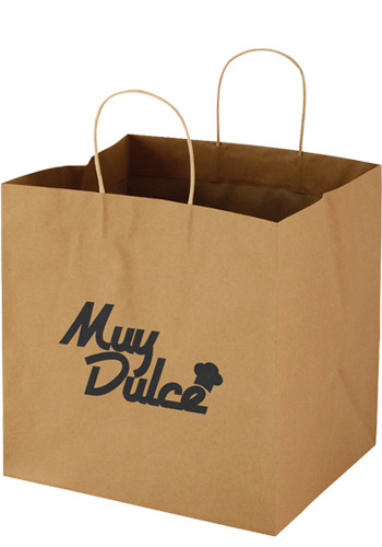 12 x 12 Wide Gusset Brown Takeout Bags