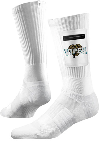 Premium Utility White Crew Socks