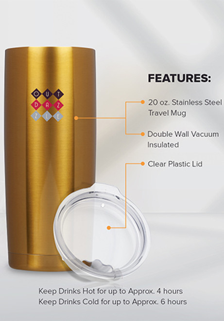 20 oz. Pipette Stainless Steel Coffee Tumblers