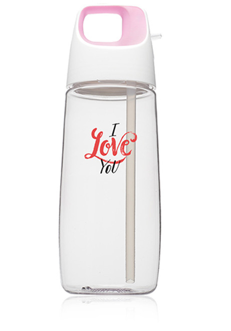 27 oz. Accent Cube Water Bottles with Straw