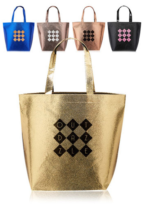 New Castle Non-woven Metallic Tote Bags